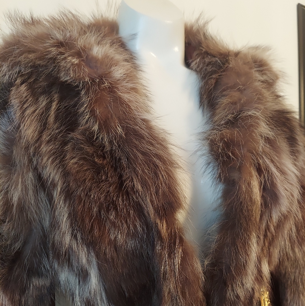 Vintage J Saint Laurent 60s shaggy fur coat Jacket Penny lane Era Groupie Hippie